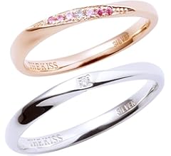 THE KISS シルバー ペアリング SR1544DM-1545DM シルバー ペア リング SR1544DM-1545DM｜THE KISS（ザ・キッス